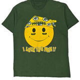 Green Bay Packers Unbranded Single Stitch T-Shirt - XL Yellow Cotton