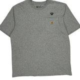 Hs Logo Carhartt T-Shirt - Large Grey Cotton