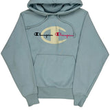Champion Hoodie - Small Blue Cotton