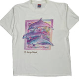St. George Island Islander Single Stitch T-Shirt - Large White Cotton