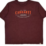 Carhartt T-Shirt - 3XL Burgundy Cotton