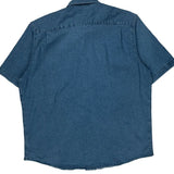 Wrangler Denim Shirt - XL Blue Cotton