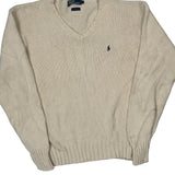 Polo By Ralph Lauren Sweater - Large Cream Cotton