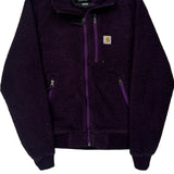 Carhartt Fleece Jacket - XS Purple Polyester