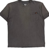 Dickies T-Shirt - Large Gray Cotton
