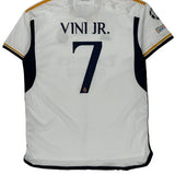 Real Madrid Adidas 2023-24 Vini Jr Home Football Shirt - 2XL White Polyester