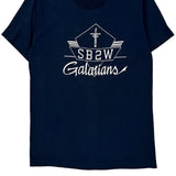 Galatians Screen Stars Single Stitch T-Shirt - Medium Navy Cotton Blend
