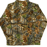 Cabelas Camo Henley Long Sleeve T-Shirt - XL Multicoloured Polyester