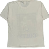 Single Stitch Indianapolis Colts Peyton Manning Joy Athletic Graphic T-Shirt - Large White Cotton