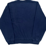 90s Blank Russell Athletic Sweatshirt - Large Navy Cotton Blend