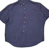Blake Ralph Lauren Short Sleeve Shirt - 2XL Blue Linen