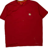 Carhartt T-Shirt - 2XL Red Cotton