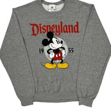 Disneyland 1955 Disney Graphic Sweatshirt - Small Grey Cotton Blend