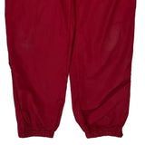 Reebok Track Pants - Large Red Polyester