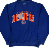 Boise State Broncos Old Varsity Brand College Sweatshirt - Medium Blue Cotton