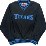 Tennessee Titans Nfl Football Windbreaker - XL Black Polyester