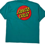 Santa Cruz Graphic T-Shirt - Large Green Cotton