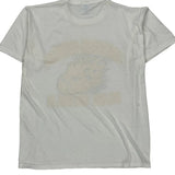 Made In USA , Bismarck-Henning Blue Devils Russell Athletic Graphic T-Shirt - Medium Blue Cotton