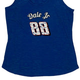 Dale Jr. Nascar Tank Top - Large Blue Polyester