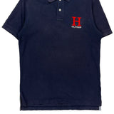 Tommy Hilfiger Slim Fit Polo Shirt - Large Navy Cotton