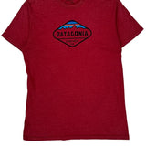 Patagonia Slim Fit T-Shirt - Large Red Cotton