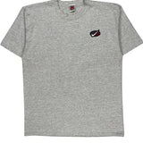 80S Made In USA Nike Graphic T-Shirt - Large Grey Cotton