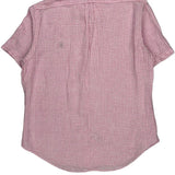 Ralph Lauren Checked Short Sleeve Shirt - Large Pink Cotton