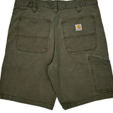 Carhartt Carpenter Shorts - 34W 9L Green Cotton