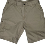 Carhartt Carpenter Shorts - 32W 10L Beige Cotton