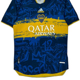 Boca Juniors Adidas 2022-23 Special Edition Football Shirt - Medium Blue Polyester
