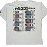 Green Bay Packers Starter Single Stitch T-Shirt - XL White Cotton