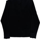 Tommy Hilfiger Henley Long Sleeve T-Shirt - Medium Black Cotton