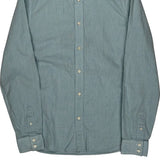 Armani Exchange Checked Shirt - Small Blue Cotton