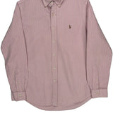 Ralph Lauren Striped Shirt - Medium Pink Cotton