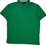 Tommy Hilfiger Polo Shirt - Large Green Cotton