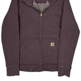 Carhartt Hoodie - Small Purple Cotton