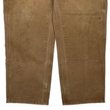 Carhartt Double Knee Carpenter Trousers - 37W 30L Brown Cotton