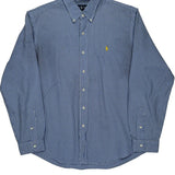 Ralph Lauren Checked Shirt - XL Blue Cotton
