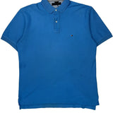 Tommy Hilfiger Polo Shirt - Large Blue Cotton