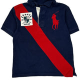 Age 8 Polo By Ralph Lauren Graphic Polo Shirt - Small Navy Cotton