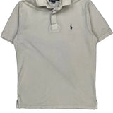 Polo By Ralph Lauren Polo Shirt - Medium Cream Cotton
