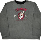 Disney Cartoon Sweatshirt - XL Gray Polyester