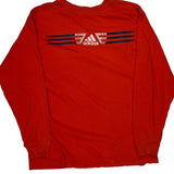 Adidas Long Sleeve T-Shirt - Large Red Cotton
