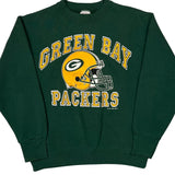 Green Bay Packers Delta Football Sweatshirt - Medium Green Cotton Blend