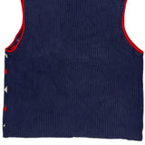 Tommy Hilfiger Argyle Sweater Vest - 2XL Navy Cotton