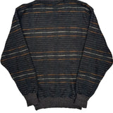 Nordstrom Striped Sweater - XL Gray Merino Wool