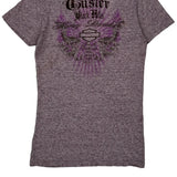 Sturgis Rally Harley Davidson Graphic T-Shirt - Medium Purple Cotton