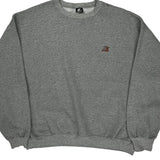 Starter Sweatshirt - Large Gray Cotton Blend