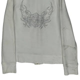 Harley Davidson Graphic Hoodie - XS White Cotton