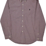 Ralph Lauren Checked Shirt - Large Blue Cotton